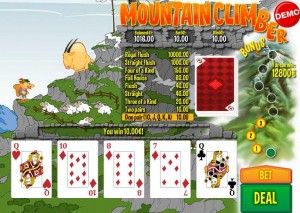 Mountain-Climber-video-poker-game